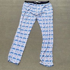 MeUndies Mens Pajama Bottoms Bear Graphic Design